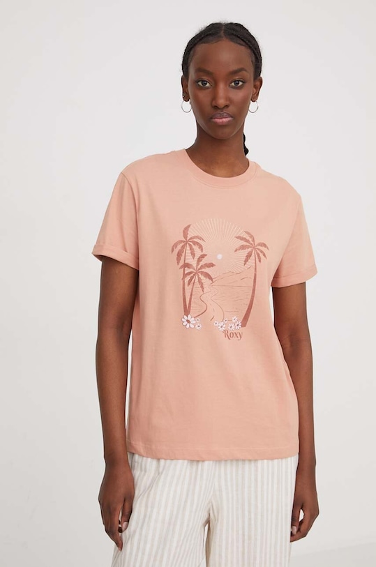 Pamučna majica Roxy narančasta ERJZT05701
