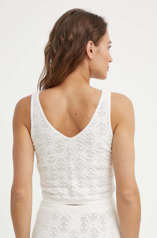 Îmbrăcăminte United Colors of Benetton top din bumbac 10985H004 bej