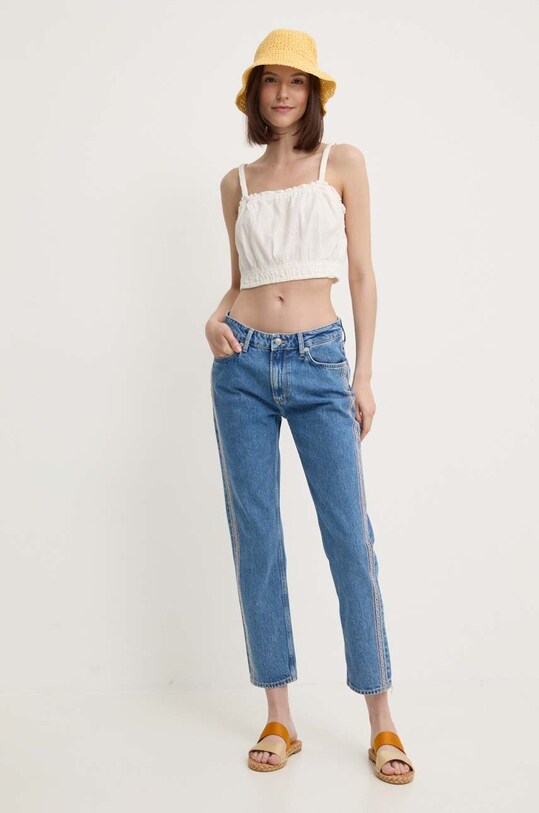 Хлопковый топ United Colors of Benetton 4XEA5H008 бежевый SS24