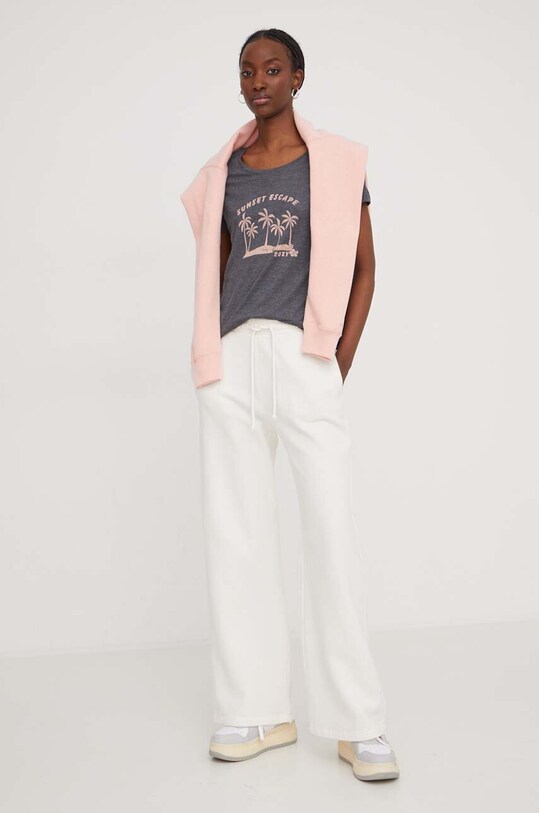 Roxy t-shirt ERJZT05666 szary SS24