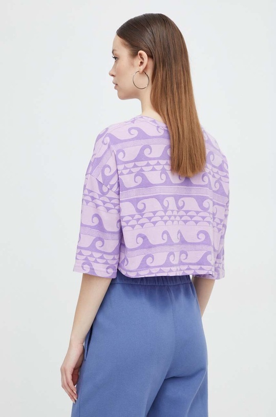 Одяг Бавовняна футболка Roxy ERJZT05671 фіолетовий