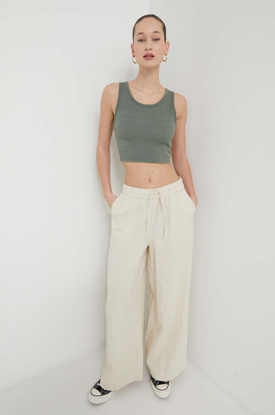 Топ Roxy ERJKT03648 зелёный SS24