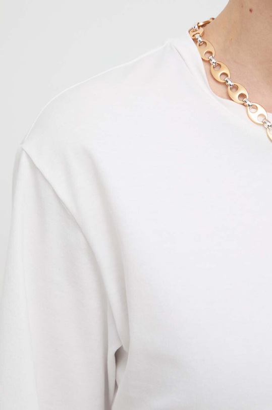 Weekend Max Mara tricou din bumbac 2415941052600 alb