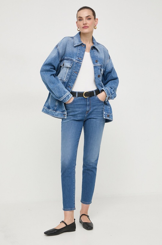 Weekend Max Mara top bawełniany 2415941082600 beżowy SS24