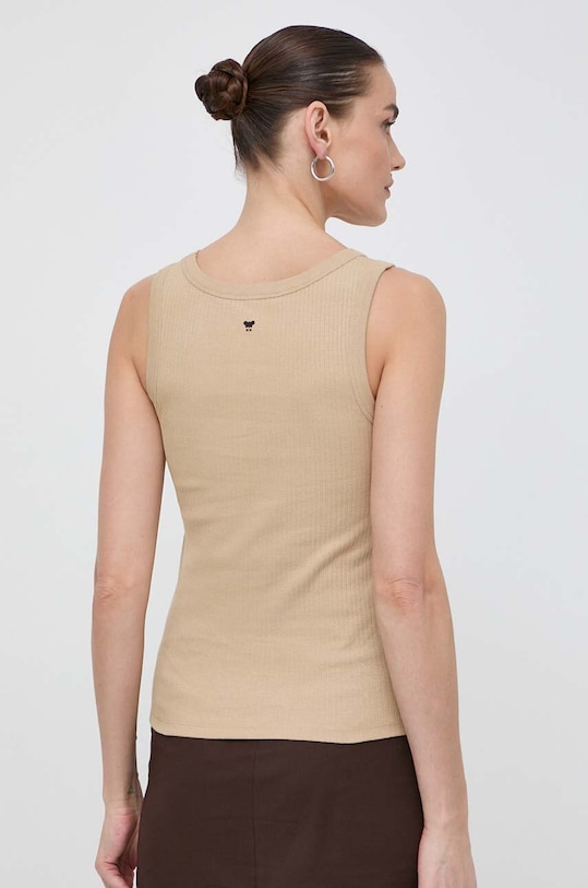 Odzież Weekend Max Mara top bawełniany 2415941082600 beżowy