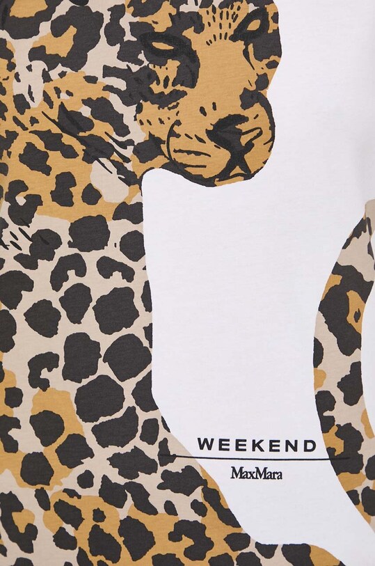 Weekend Max Mara t-shirt bawełniany 2415971032600 biały