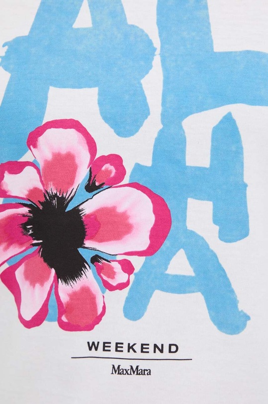 Weekend Max Mara tricou din bumbac bej 2415971052600