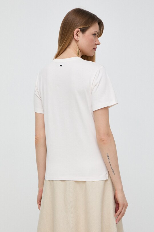 Odzież Weekend Max Mara t-shirt bawełniany 2415971062600 beżowy