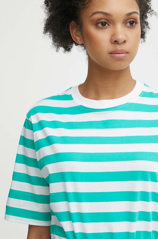 Bavlnené tričko United Colors of Benetton zelená 34KUD107E