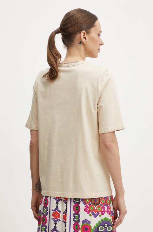Хлопковая футболка United Colors of Benetton 34G7D107B бежевый SS24