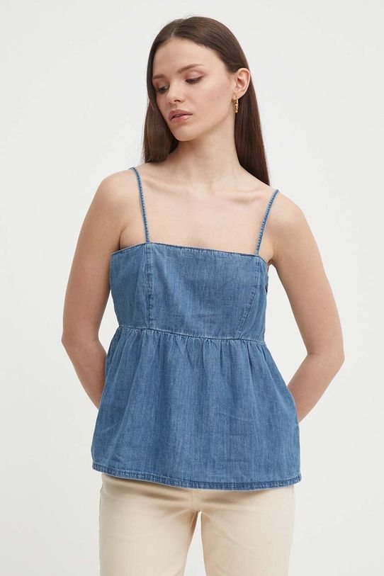 Топ United Colors of Benetton regular голубой 5KOWDH00I