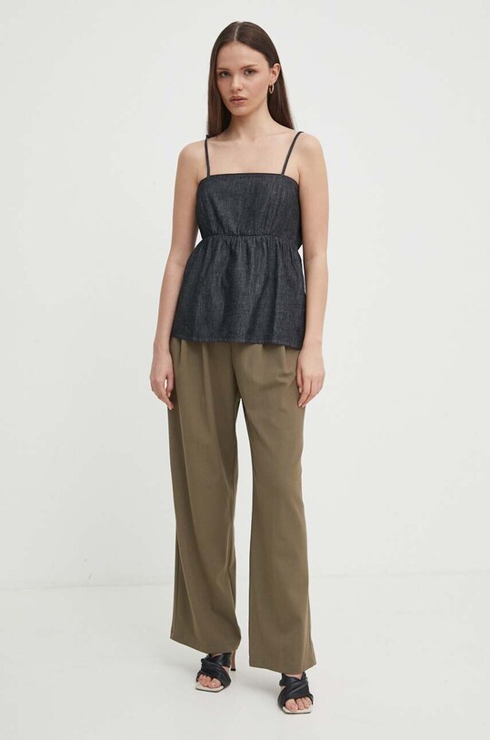 Топ United Colors of Benetton 5KOWDH00I чёрный SS24