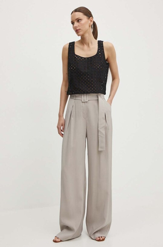 Топ United Colors of Benetton 58BHDH00L чёрный SS24