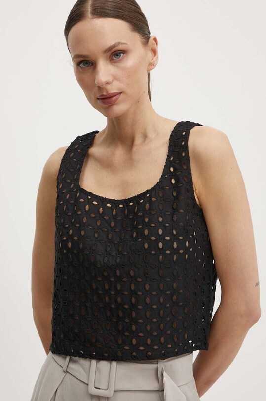 Топ United Colors of Benetton чёрный 58BHDH00L