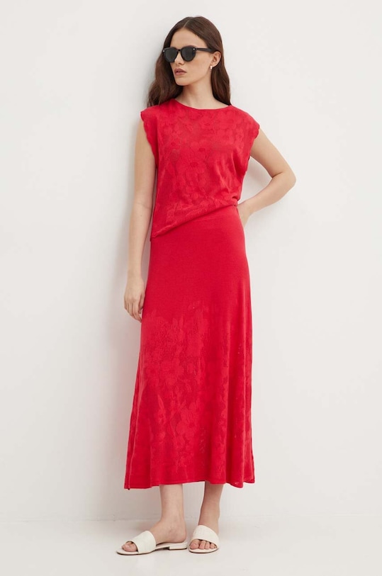 United Colors of Benetton top 103CD10AR czerwony SS24