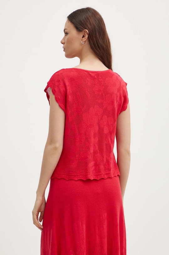 Odzież United Colors of Benetton top 103CD10AR czerwony