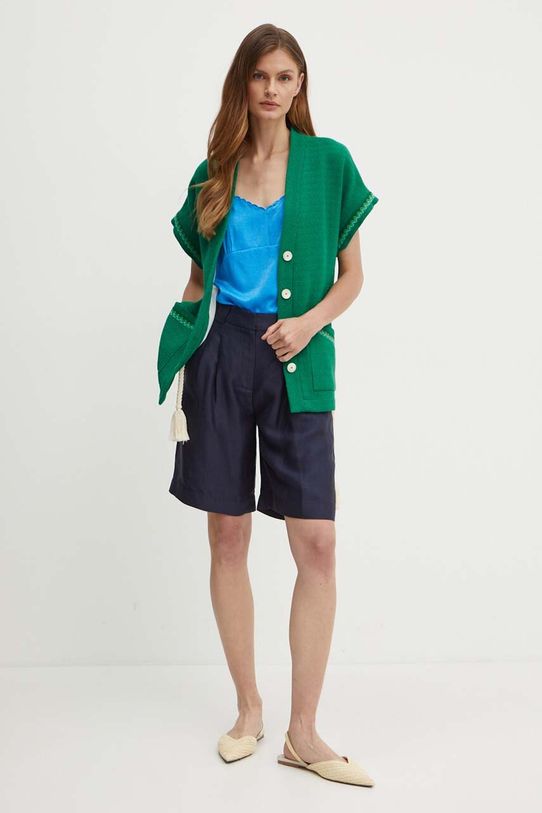 Bluza United Colors of Benetton 55L5DH00M plava SS24