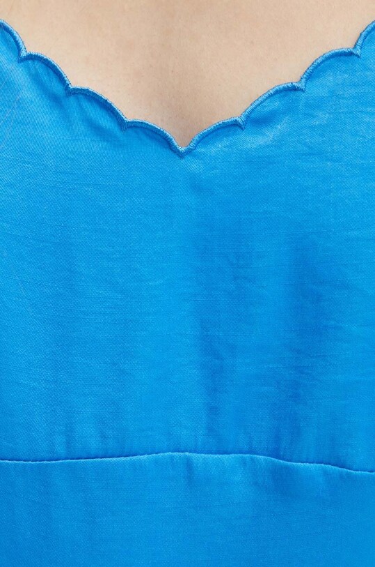 Блузка United Colors of Benetton 55L5DH00M голубой