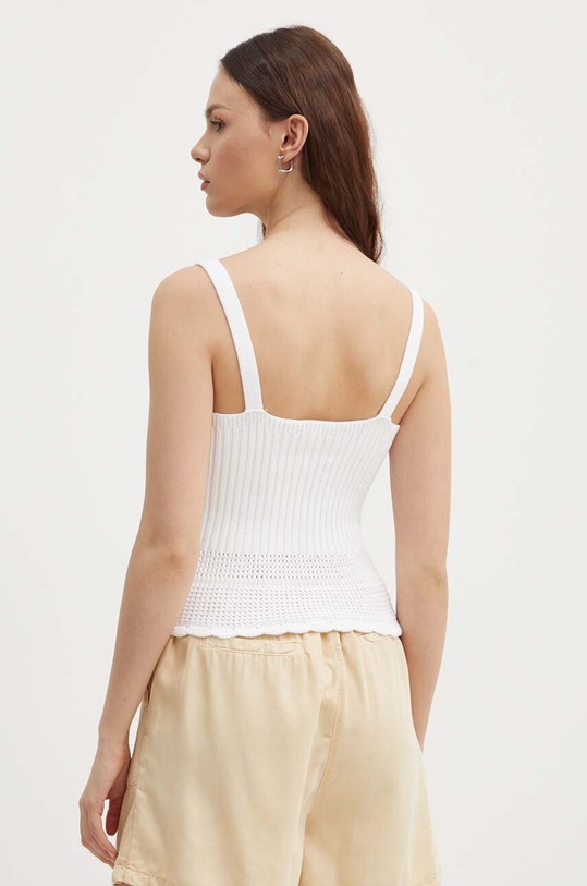 Îmbrăcăminte United Colors of Benetton top din bumbac 1594DH00Z alb