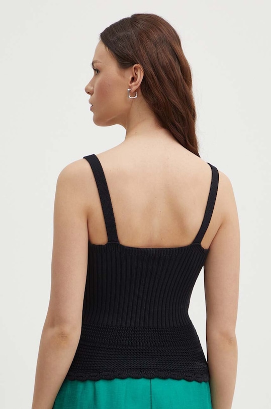 Odzież United Colors of Benetton top bawełniany 1594DH00Z czarny