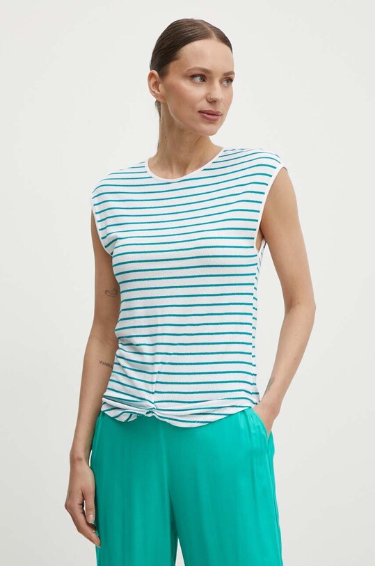 Majica kratkih rukava United Colors of Benetton 3NRAD107J zelena SS24
