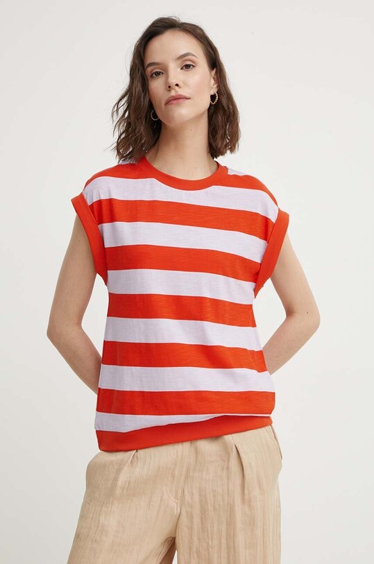 United Colors of Benetton tricou din bumbac cu modele multicolor 32FXD107K