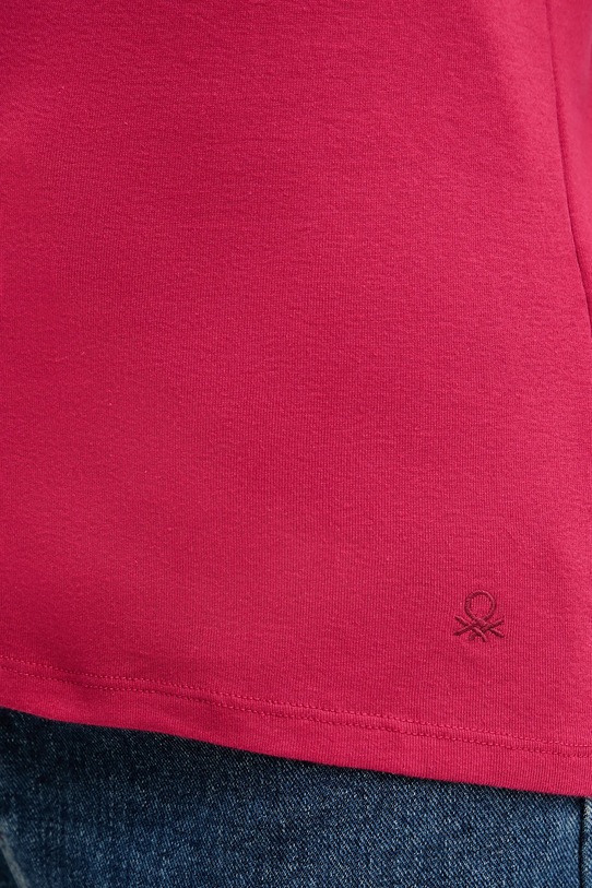 Bavlnené tričko United Colors of Benetton 3GA2E4230 ružová