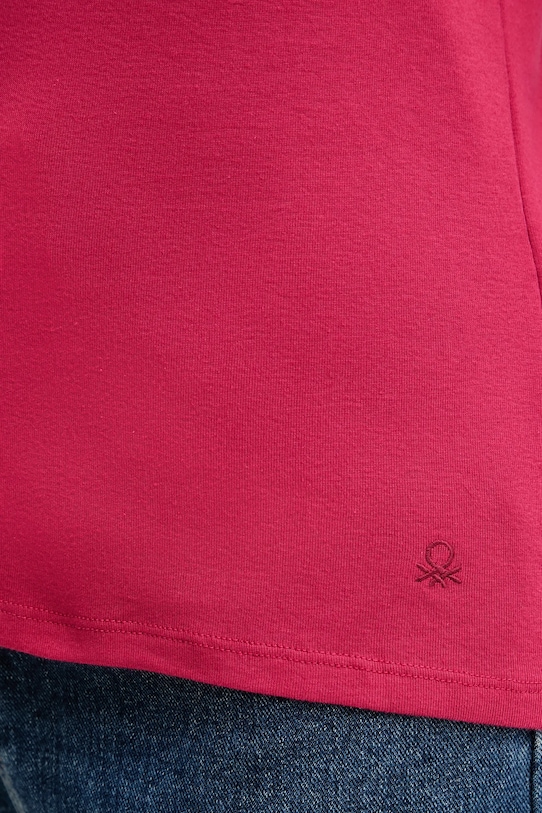 United Colors of Benetton tricou din bumbac 3GA2E4230 roz