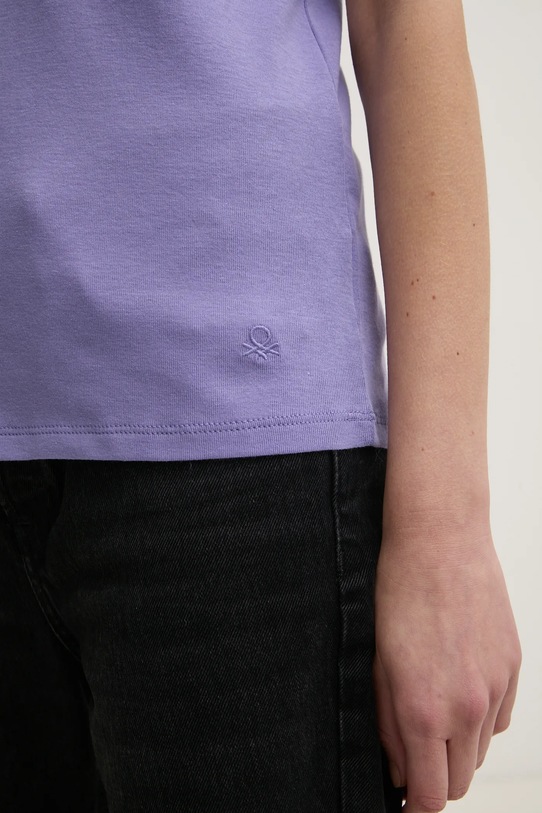 United Colors of Benetton tricou din bumbac 3GA2E4230 violet