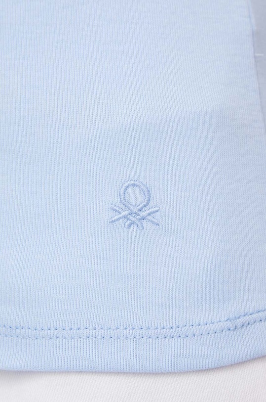 United Colors of Benetton t-shirt bawełniany 3GA2E4230 niebieski