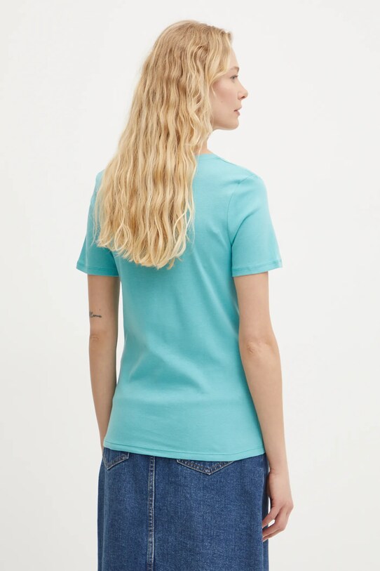 Îmbrăcăminte United Colors of Benetton tricou din bumbac 3GA2E4230 turcoaz