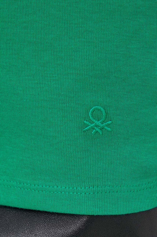 United Colors of Benetton t-shirt bawełniany 3GA2E4230 zielony