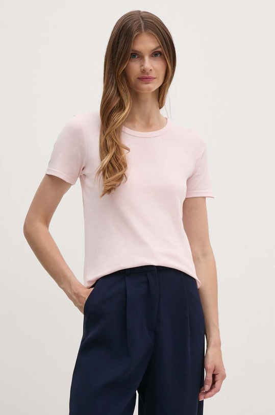 United Colors of Benetton t-shirt bawełniany bawełna różowy 3GA2E16A0
