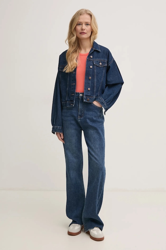 Bavlněné tričko United Colors of Benetton 3GA2E16A0 oranžová AA00