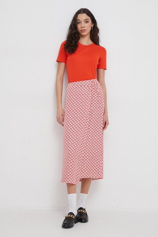 United Colors of Benetton tricou din bumbac 3GA2E16A0 portocaliu AA00