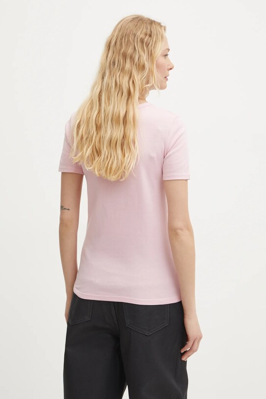 Odzież United Colors of Benetton t-shirt bawełniany 3GA2E16A0 różowy