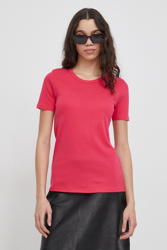 Bavlnené tričko United Colors of Benetton ružová 3GA2E16A0