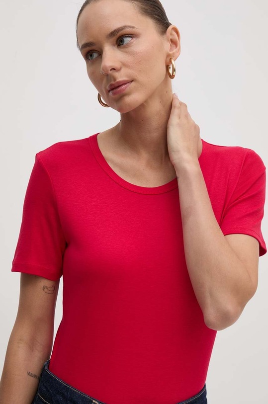 United Colors of Benetton t-shirt in cotone rosa 3GA2E16A0