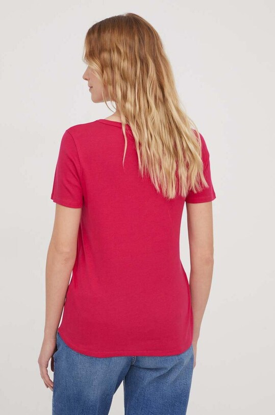 Одяг Бавовняна футболка United Colors of Benetton 3GA2E16A0 рожевий