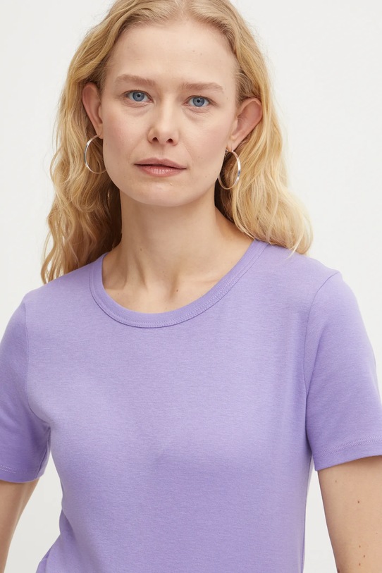 Bavlnené tričko United Colors of Benetton fialová 3GA2E16A0