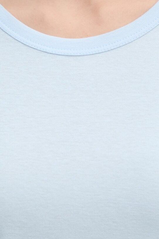 Хлопковая футболка United Colors of Benetton голубой 3GA2E16A0