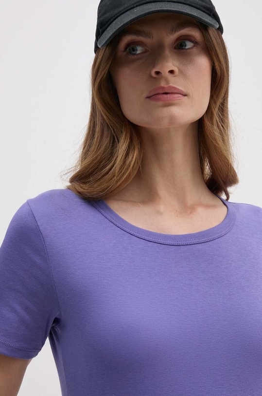 United Colors of Benetton tricou din bumbac violet 3GA2E16A0