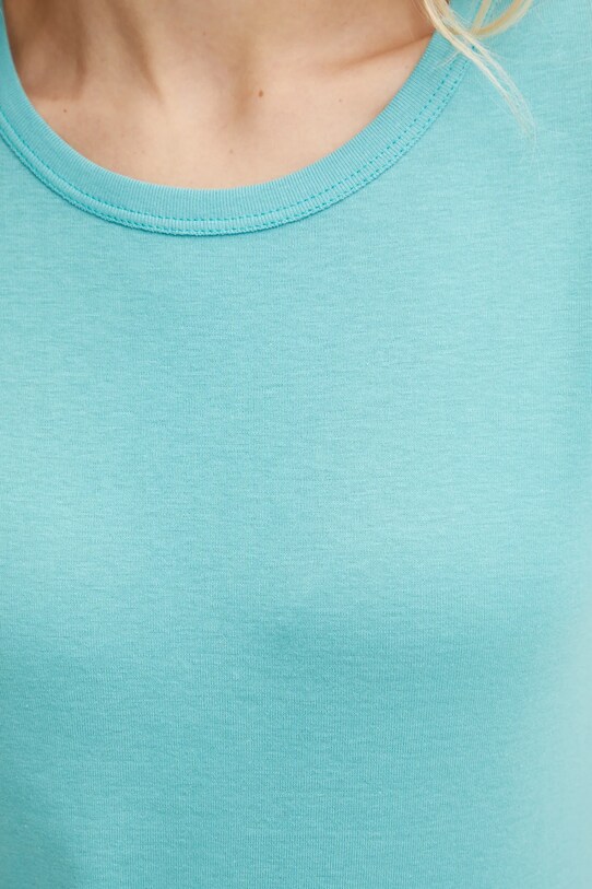 Хлопковая футболка United Colors of Benetton 3GA2E16A0 бирюзовый