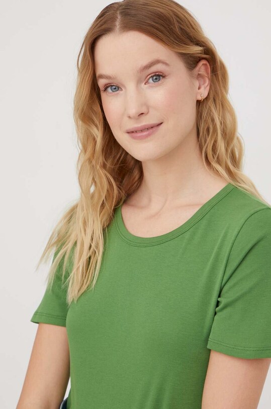 Хлопковая футболка United Colors of Benetton 3GA2E16A0 зелёный AA00