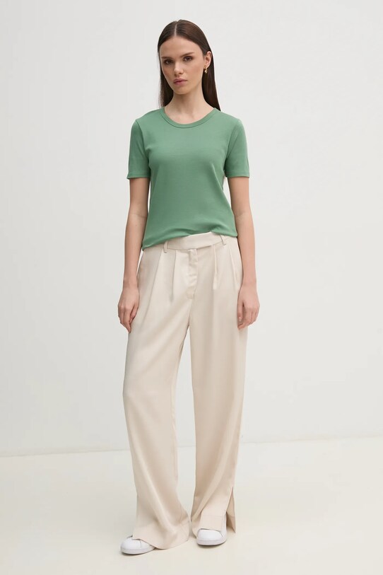 Хлопковая футболка United Colors of Benetton 3GA2E16A0 зелёный AA00