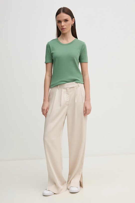 United Colors of Benetton t-shirt bawełniany 3GA2E16A0 zielony AA00