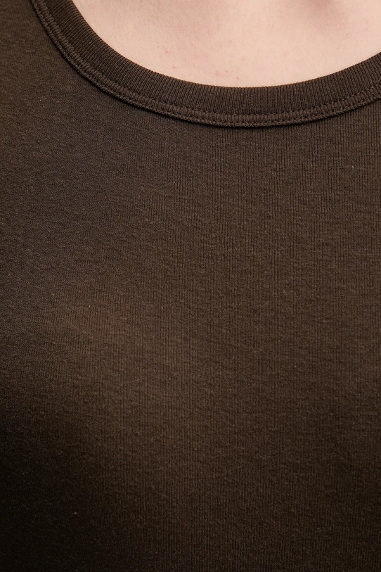 United Colors of Benetton t-shirt bawełniany 3GA2E16A0 brązowy