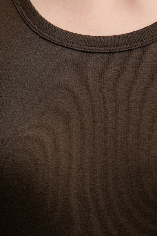 United Colors of Benetton t-shirt bawełniany 3GA2E16A0 brązowy