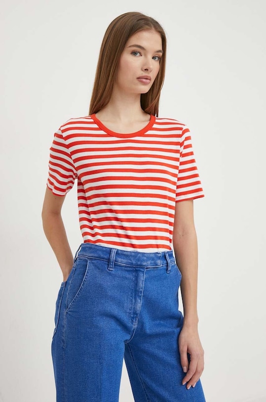 Bavlnené tričko United Colors of Benetton regular červená 3OA6E16A0