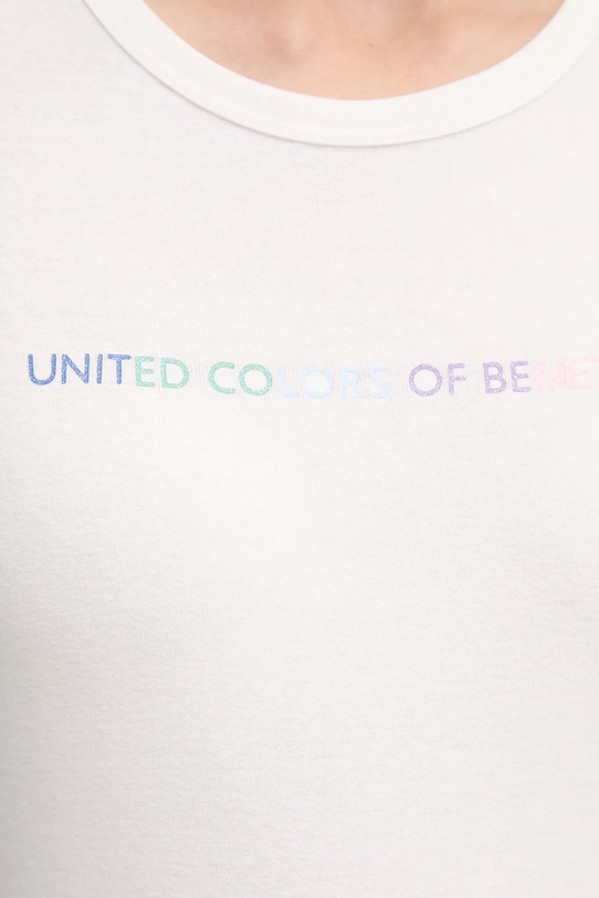 United Colors of Benetton t-shirt bawełniany biały 3GA2E16A2